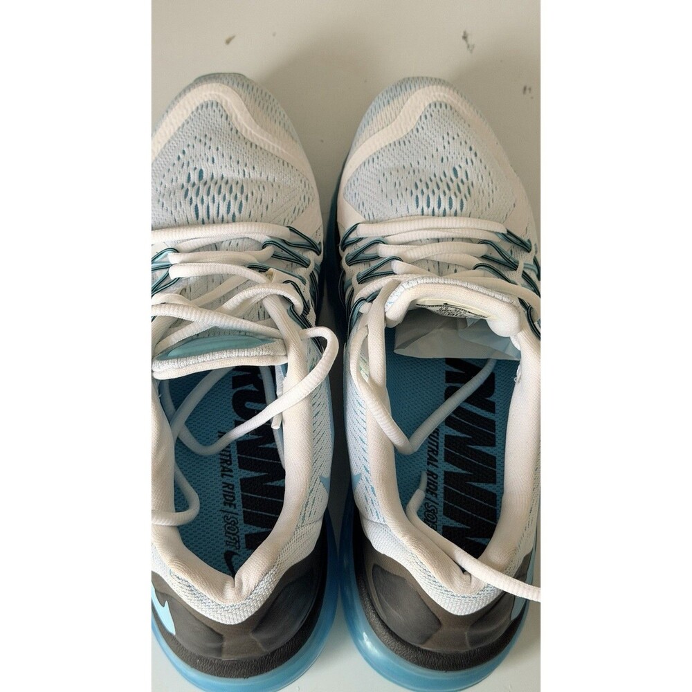 Nike Air Max 2015 White Clearwater Women's Size 9 Running Shoes 698903-104 Blue - Picture 9 of 10